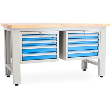 

Rauman pracovní stůl Solid OAK-44, délka 150 cm, 2 závěsné boxy, dub