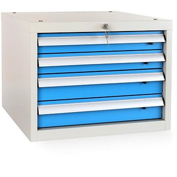 

Rauman Úložný box pro dílenský stůl Solid, 4 zásuvky, RAL 5012