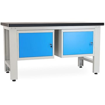 

Rauman pracovní stůl Solid MDF-11, délka 150 cm, 2 závěsné boxy, černý