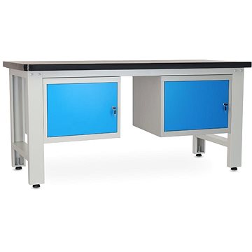 

Rauman pracovní stůl Solid MDF-11, délka 180 cm, 2 závěsné boxy, černý