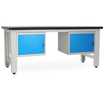 

Rauman pracovní stůl Solid MDF-11, délka 210 cm, 2 závěsné boxy, černý