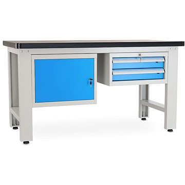 

Rauman pracovní stůl Solid MDF-12, délka 150 cm, 2 závěsné boxy, černý