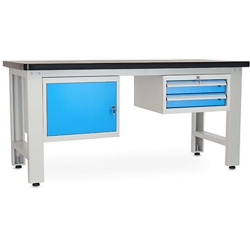 

Rauman pracovní stůl Solid MDF-12, délka 180 cm, 2 závěsné boxy, černý