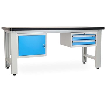 

Rauman pracovní stůl Solid MDF-12, délka 210 cm, 2 závěsné boxy, černý