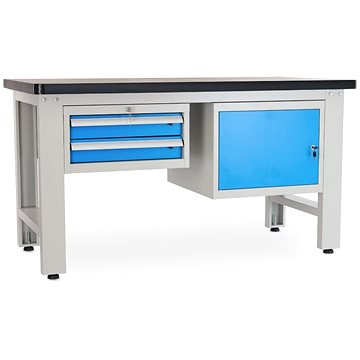 

Rauman pracovní stůl Solid MDF-21, délka 150 cm, 2 závěsné boxy, černý