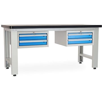

Rauman pracovní stůl Solid MDF-22, délka 180 cm, 2 závěsné boxy, černý