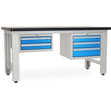 

Rauman pracovní stůl Solid MDF-23, délka 180 cm, 2 závěsné boxy, černý