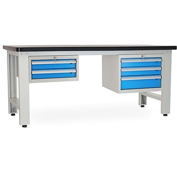 

Rauman pracovní stůl Solid MDF-23, délka 210 cm, 2 závěsné boxy, černý