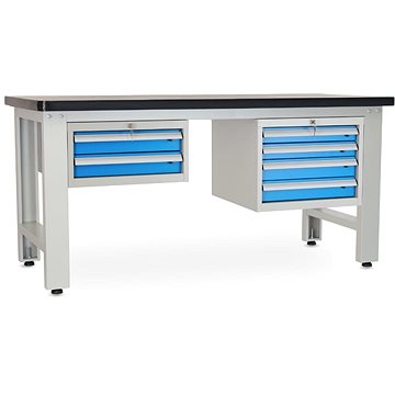

Rauman pracovní stůl Solid MDF-24, délka 180 cm, 2 závěsné boxy, černý