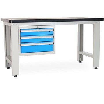 

Rauman pracovní stůl Solid MDF-30, délka 150 cm, závěsný box, černý