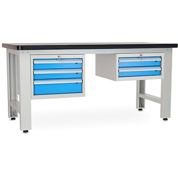 

Rauman pracovní stůl Solid MDF-32, délka 180 cm, 2 závěsné boxy, černý