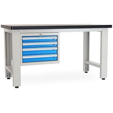 

Rauman pracovní stůl Solid MDF-40, délka 150 cm, závěsný box, černý