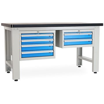 

Rauman pracovní stůl Solid MDF-42, délka 150 cm, 2 závěsné boxy, černý