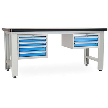 

Rauman pracovní stůl Solid MDF-42, délka 210 cm, 2 závěsné boxy, černý