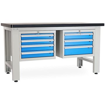 

Rauman pracovní stůl Solid MDF-43, délka 150 cm, 2 závěsné boxy, černý