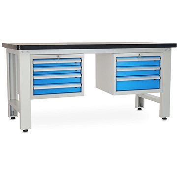

Rauman pracovní stůl Solid MDF-43, délka 180 cm, 2 závěsné boxy, černý