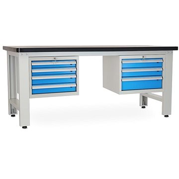 

Rauman pracovní stůl Solid MDF-43, délka 210 cm, 2 závěsné boxy, černý