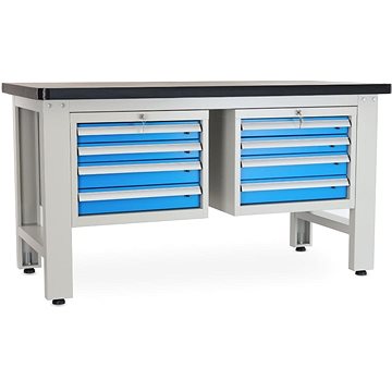 

Rauman pracovní stůl Solid MDF-44, délka 150 cm, 2 závěsné boxy, černý