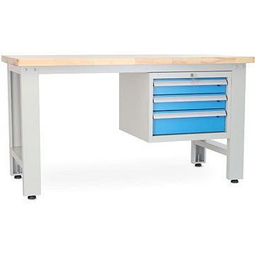 

Rauman pracovní stůl Solid OAK-03, délka 150 cm, závěsný box, dub