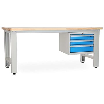 

Rauman pracovní stůl Solid OAK-03, délka 210 cm, závěsný box, dub