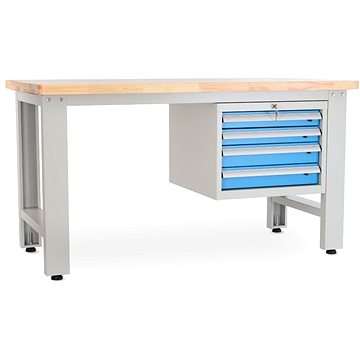 

Rauman pracovní stůl Solid OAK-04, délka 150 cm, závěsný box, dub