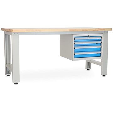 

Rauman pracovní stůl Solid OAK-04, délka 180 cm, závěsný box, dub