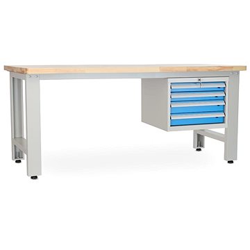 

Rauman pracovní stůl Solid OAK-04, délka 210 cm, závěsný box, dub