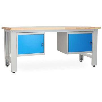 

Rauman pracovní stůl Solid OAK-11, délka 210 cm, 2 závěsné boxy, dub