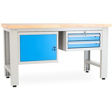 

Rauman pracovní stůl Solid OAK-12, délka 150 cm, 2 závěsné boxy, dub