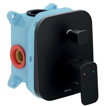 

RAVAK TD F 065.20 Podomítková baterie s přepínačem pro R-Box, černá