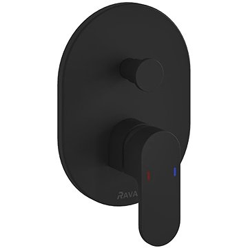 

RAVAK CR 065.20BL.O2.RB070 Podomítková baterie 2cestná auto, black