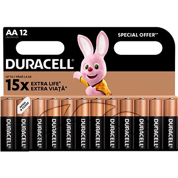 Duracell Basic alkalická baterie 12 ks (AA) - Jednorázová baterie