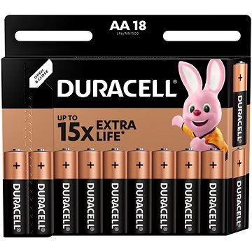 

Duracell Basic alkalická baterie 18 ks (AA)
