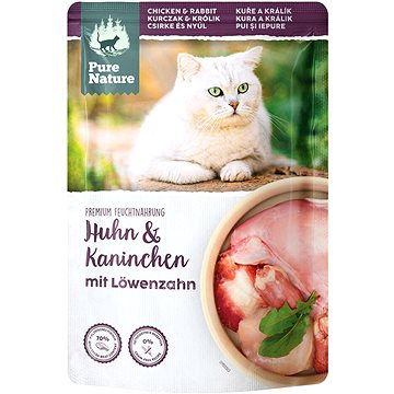 

Pure Nature Cat Adult kapsička Kuře a Králík 85g