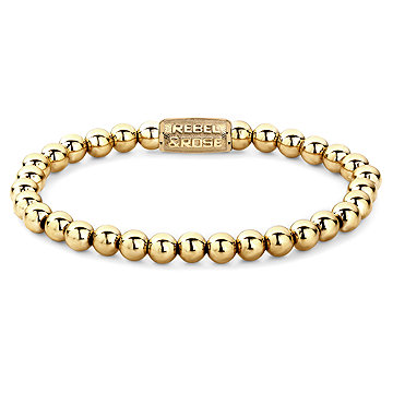 

Rebel & Rose Unisex náramek Yellow Gold Only 6 mm RR-60046-G-S