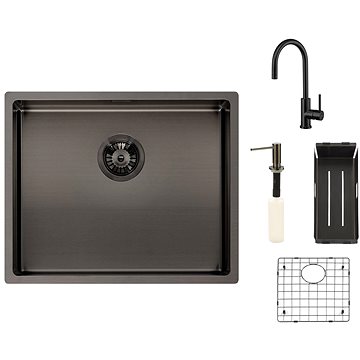 

REGINOX SET Miami 500 Gun metal + baterie Cano + příslušenství Gun metal