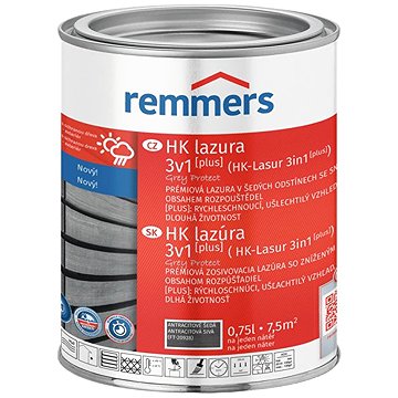 

Remmers HK Lazura 3v1 Grey Protect [plus] 0,75 l Anthrazitgrau / Antracitová šedá