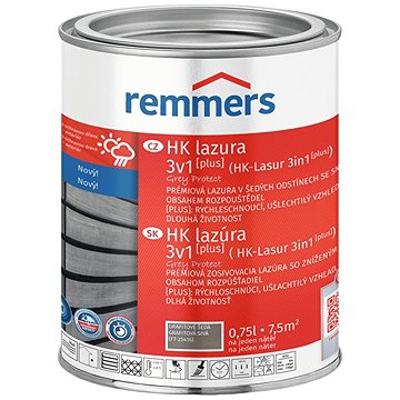 

Remmers HK Lazura 3v1 Grey Protect [plus] 0,75 l Graphitgrau / Grafitová šedá