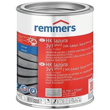 

Remmers HK Lazura 3v1 Grey Protect [plus] 0,75 l Platingrau / Platinově šedá