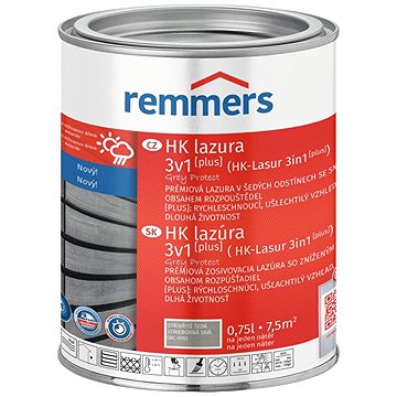 

Remmers HK Lazura 3v1 Grey Protect [plus] 0,75 l Silbergrau / Stříbřitě šedá