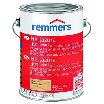 

Remmers HK Lazura 3v1 [plus] 2,5 l Farblos / Bezbarvý