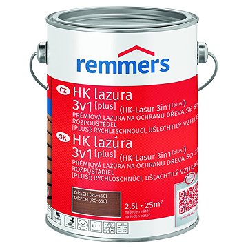 

Remmers HK Lazura 3v1 [plus] 2,5 l Nussbaum / Ořech