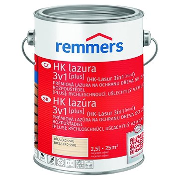 

Remmers HK Lazura 3v1 [plus] 2,5 l Weiss / Bílá