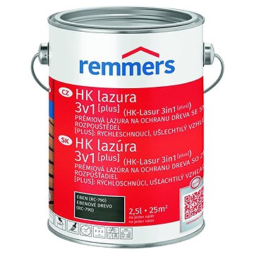 

Remmers HK Lazura 3v1 [plus] 2,5 l Ebenholz / Eben