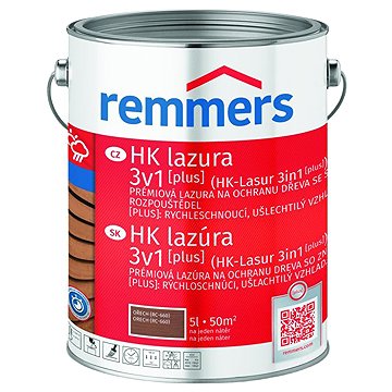

Remmers HK Lazura 3v1 [plus] 5 l Nussbaum / Ořech