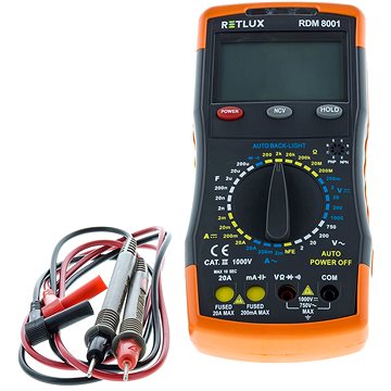 

RETLUX Multimetr digitální RDM 8001