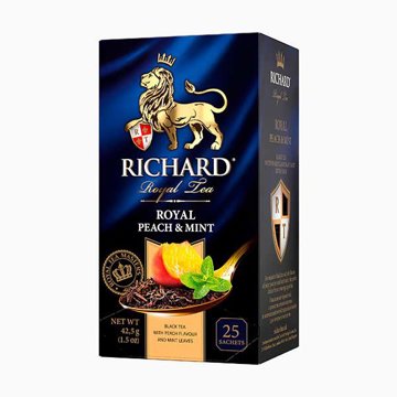 

RICHARD Royal Peach & Mint 42,5 g (25 sáčků, černý čaj)