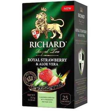 

RICHARD Royal Strawberry & AloeVera 37.5 g (25 sáčků, zelený čaj)