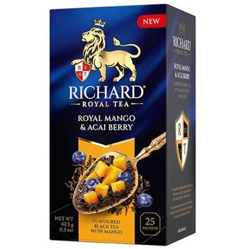 

RICHARD Royal Mango & Acai Berry 42,5 g (25 sáčků, černý čaj)
