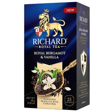 

RICHARD Royal Bergamot & Vanilla 50 g (25 sáčků, černý čaj)